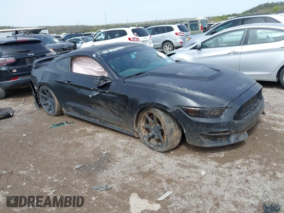 2015 Ford Mustang GT with VIN 1FA6P8CF1F5425572, listed as a IAAI auction lot 41939647 with 46,751 mi miles and . Bid and sale history available at carsss.com. Image 1.