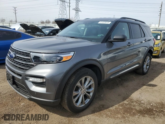 2022 Ford Explorer XLT with VIN 1FMSK8DH1NGB72503, listed as a Copart auction lot 51322615 with 24,650 mi miles and Salvage Title. Bid and sale history available at DreamBid. Image 1.