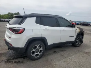 2022 Jeep Compass Trailhawk with VIN 3C4NJDDB9NT159096, listed as a Copart auction lot 58563145 with Not provided miles and Salvage title. Bid and sale history available at DreamBid. Image 3.