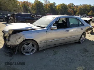 2002 Mercedes-Benz E 320 with VIN WDBJF65J02B485124, listed as a Copart auction lot 49955445 with Not Provided miles and Non Repairable. Bid and sale history available at DreamBid. Image 1.