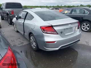 2014 Honda Civic Coupe LX with VIN 2HGFG3B58EH515767, listed as a IAAI auction lot 41987824 with NaN miles. Bid and sale history available at carsss.com. Image 3.