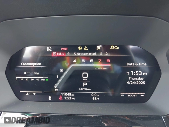 2024 Audi S3 Prestige z VIN WAUJ3DGY8RA067514, wystawiony jako IAAI lot #42086328 z przebiegiem 11 049 mil mil oraz . Historia ofert i sprzedaży dostępna na DreamBid. Obrazek 7.
