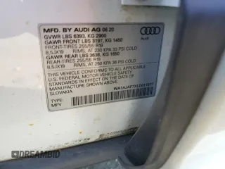 2020 Audi Q7 Premium z VIN WA1AJAF7XLD011977, wystawiony jako Copart lot #70385804 z przebiegiem 87 468 mil mil oraz Szkoda całkowita • Salvage title. Historia ofert i sprzedaży dostępna na DreamBid. Obrazek 13.