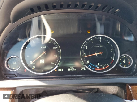 2014 BMW 7 Series ALPINA B7 xDrive with VIN WBAYF8C55ED141747, listed as a Copart auction lot 46998675 with 88,504 mi miles and Salvage Title. Bid and sale history available at DreamBid. Image 9.