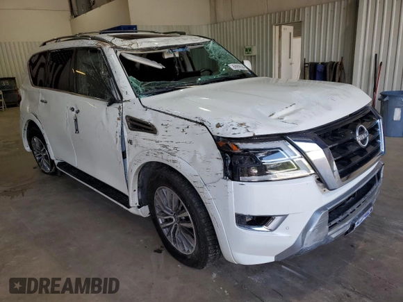 2022 Nissan Armada SL with VIN JN8AY2BCXN9160569, listed as a Copart auction lot 69998584 with 64,025 mi miles and Salvage Title. Bid and sale history available at carsss.com. Image 4.
