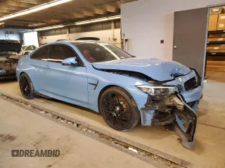 2018 BMW M4 with VIN WBS4Y9C56JAC86367, listed as a Copart auction lot 54995374 with 85,280 mi miles and Salvage Title. Bid and sale history available at carsss.com. Image 4.