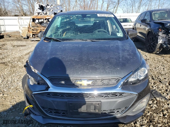 2020 Chevrolet Spark LS with VIN KL8CB6SA0LC455555, listed as a Copart auction lot 42741545 with 0 mi miles and Salvage Title. Bid and sale history available at carsss.com. Image 5.
