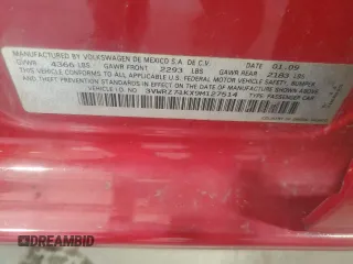 2009 Volkswagen Jetta SE z VIN 3VWRZ71KX9M127514, wystawiony jako Copart lot #59872955 z przebiegiem Nie podano mil oraz Szkoda całkowita • Salvage title. Historia ofert i sprzedaży dostępna na DreamBid. Obrazek 13.