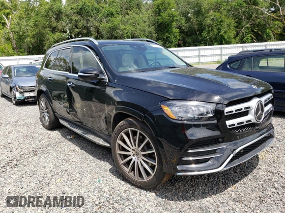 2023 Mercedes-Benz GLS with VIN 4JGFF5KE8PA904502, listed as a Copart auction lot 61373143 with 12,653 mi miles. Bid and sale history available at carsss.com. Image 4.