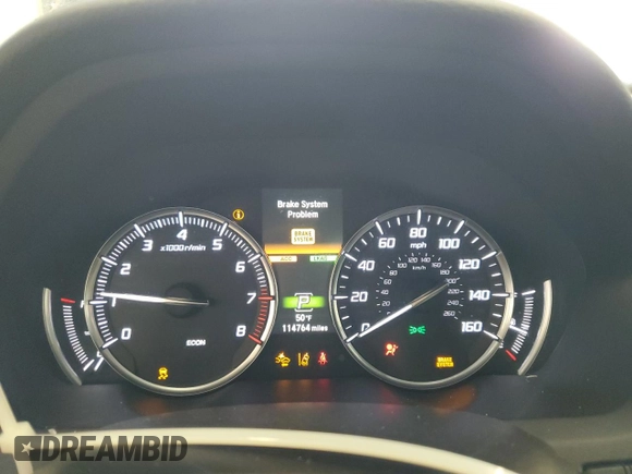 2018 Acura TLX Technology with VIN 19UUB2F55JA012720, listed as a Copart auction lot 57236795 with 114,764 mi miles and Non repairable. Bid and sale history available at DreamBid. Image 9.