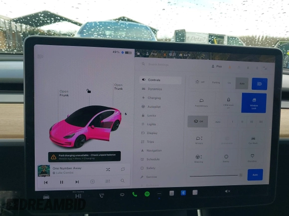 2018 Tesla Model 3 Long Range Battery with VIN 5YJ3E1EA3JF013253, listed as a IAAI auction lot 41752102 with 84,459 mi miles. Bid and sale history available at carsss.com. Image 18.