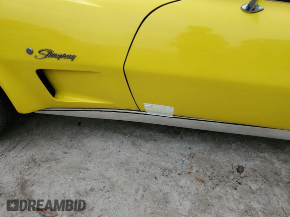 1976 Chevrolet Corvette with VIN 1Z37L6S435024, listed as a Copart auction lot 74694174 with 76,512 mi miles and Non repairable. Bid and sale history available at DreamBid. Image 12.