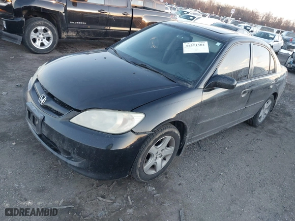 2004 Honda Civic EX with VIN 2HGES26884H561252, listed as a IAAI auction lot 41321501 with 187,255 mi miles. Bid and sale history available at carsss.com. Image 17.