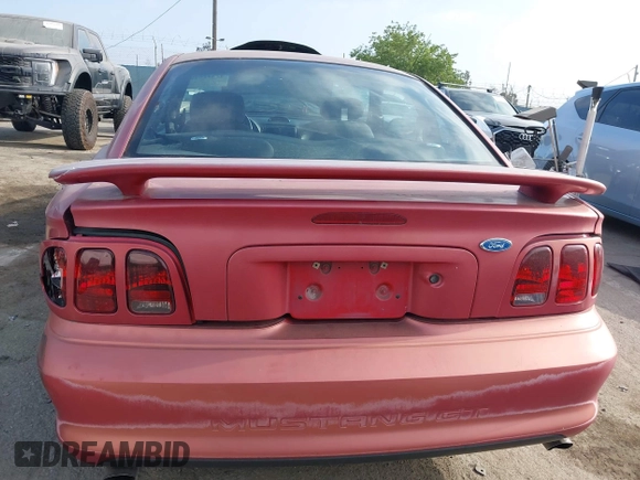 1996 Ford Mustang GT with VIN 1FALP42X2TF163881, listed as a IAAI auction lot 42342549 with 92,660 mi miles and . Bid and sale history available at DreamBid. Image 16.