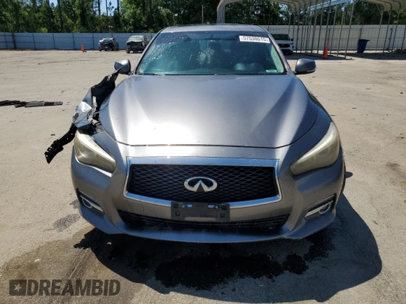 2015 Infiniti Q50 z VIN JN1BV7AR4FM405041, wystawiony jako Copart lot #57530615 z przebiegiem 95 664 mil mil oraz Szkoda całkowita • Salvage title. Historia ofert i sprzedaży dostępna na DreamBid. Obrazek 5.