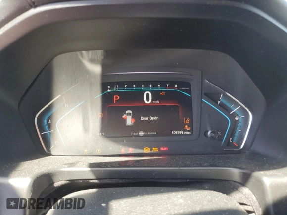 2019 Honda Odyssey EX with VIN 5FNRL6H50KB040732, listed as a Copart auction lot 57309715 with 109,399 mi miles and Salvage title. Bid and sale history available at DreamBid. Image 9.