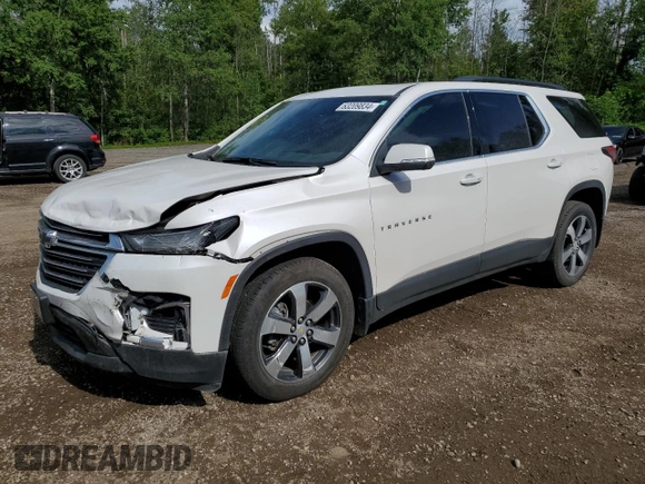 2023 Chevrolet Traverse LT Leather with VIN 1GNEVHKW0PJ222492, listed as a Copart auction lot 63209834 with 22,934 mi miles and Salvage Title. Bid and sale history available at carsss.com. Image 1.