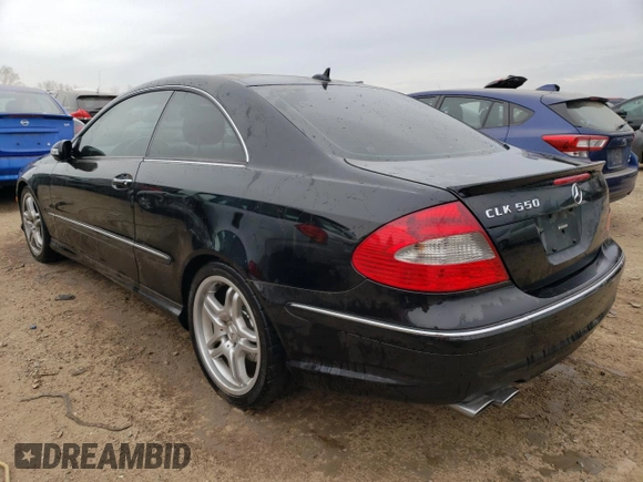 2008 Mercedes-Benz CLK-Class 5.5L with VIN WDBTJ72H08F245331, listed as a Copart auction lot 52142694 with 68,697 mi miles and Salvage Title. Bid and sale history available at carsss.com. Image 2.