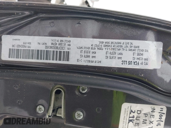 2016 Dodge Dart SXT z VIN 1C3CDFBB3GD661032, wystawiony jako IAAI lot #41613204 z przebiegiem Nie podano mil oraz . Historia ofert i sprzedaży dostępna na DreamBid. Obrazek 9.