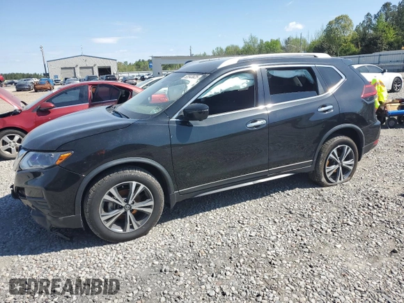 2019 Nissan Rogue SV with VIN JN8AT2MV2KW384610, listed as a Copart auction lot 52043625 with 54,054 mi miles and Salvage Title. Bid and sale history available at carsss.com. Image 1.