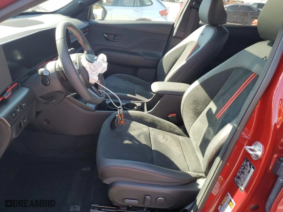 2024 Hyundai Kona N Line with VIN KM8HACA35RU062621, listed as a Copart auction lot 76911774 with 5,537 mi miles and Salvage Title. Bid and sale history available at carsss.com. Image 7.