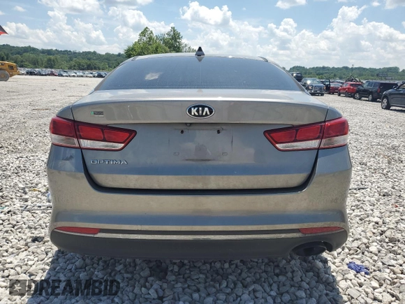2017 Kia Optima LX with VIN 5XXGT4L37HG160955, listed as a Copart auction lot 61371465 with 138,093 mi miles and Salvage title. Bid and sale history available at DreamBid. Image 6.