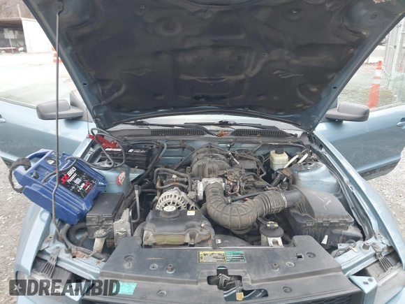 2005 Ford Mustang Deluxe with VIN 1ZVFT84N955253542, listed as a IAAI auction lot 41385040 with 134,361 mi miles. Bid and sale history available at carsss.com. Image 10.