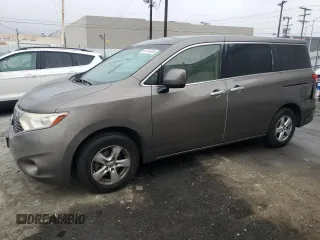 2015 Nissan Quest S with VIN JN8AE2KP7F9121368, listed as a Copart auction lot 85746504 with 127,172 mi miles and Salvage Title. Bid and sale history available at carsss.com. Image 1.