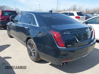 2018 Cadillac CT6 Luxury AWD with VIN 1G6KD5RS2JU153927, listed as a IAAI auction lot 41812028 with 91,364 mi miles. Bid and sale history available at carsss.com. Image 3.