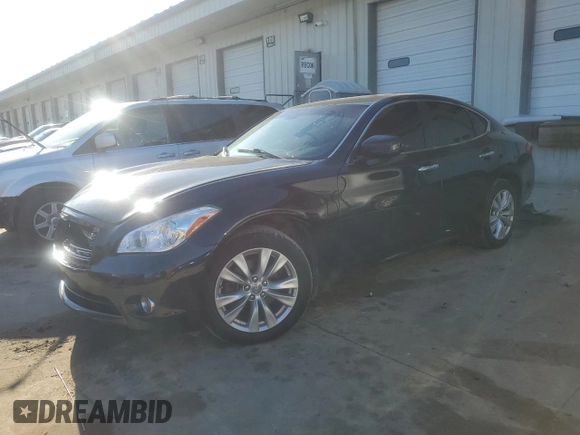 2011 Infiniti M37 with VIN JN1BY1AR5BM372873, listed as a Copart auction lot 47579435 with 267,929 mi miles and Salvage Title. Bid and sale history available at carsss.com. Image 1.