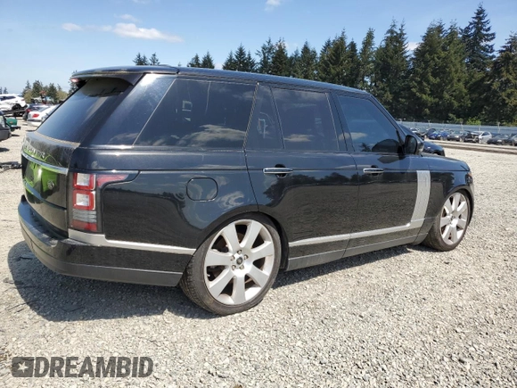 2013 Land Rover Range Rover Autobiography z VIN SALGV2EF0DA117059, wystawiony jako Copart lot #55327315 z przebiegiem 129 527 mil mil oraz Czysty tytuł • Clean title. Historia ofert i sprzedaży dostępna na DreamBid. Obrazek 3.