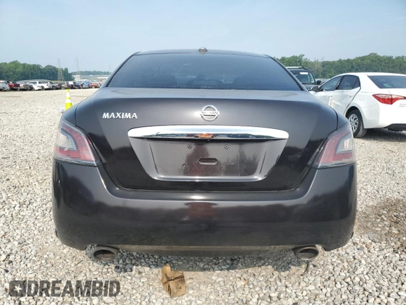 2014 Nissan Maxima S with VIN 1N4AA5AP1EC497162, listed as a Copart auction lot 59214435 with Not provided miles and Salvage title. Bid and sale history available at DreamBid. Image 6.