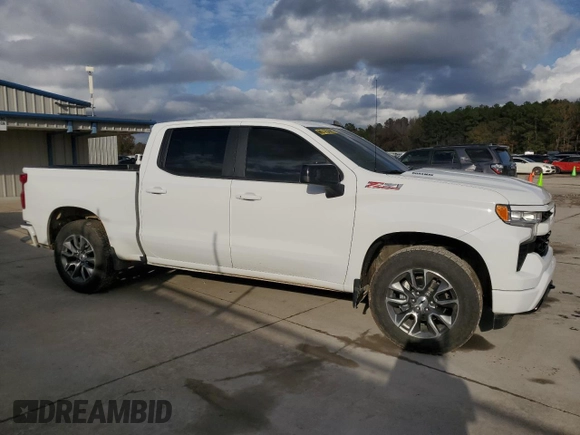 2024 Chevrolet Silverado 1500 RST with VIN 1GCUDEE87RZ240222, listed as a Copart auction lot 85573064 with 338 mi miles and Salvage Title. Bid and sale history available at carsss.com. Image 4.