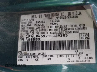 1996 Ford Mustang GT with VIN 1FALP45X7TF129303, listed as a IAAI auction lot 41698238 with 130,181 mi miles. Bid and sale history available at carsss.com. Image 9.