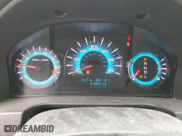 2012 Ford Fusion SEL with VIN 3FAHP0JA4CR412292, listed as a Copart auction lot 50583275 with 119,945 mi miles and Salvage Title. Bid and sale history available at carsss.com. Image 9.