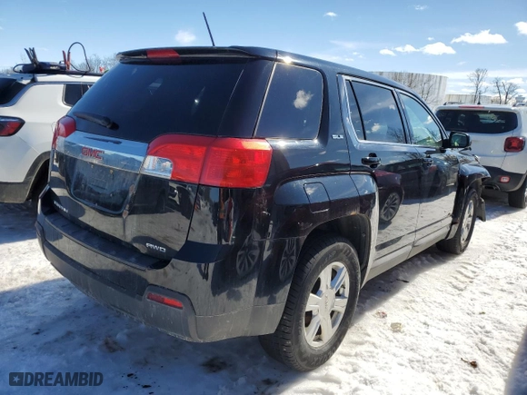 2015 GMC Terrain SLE with VIN 2GKFLVEK2F6194351, listed as a Copart auction lot 45413575 with 91,328 mi miles and Salvage Title. Bid and sale history available at carsss.com. Image 3.