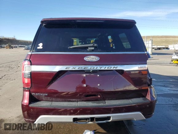 2020 Ford Expedition Max Platinum with VIN 1FMJK1MT4LEA10199, listed as a Copart auction lot 49815305 with 47,723 mi miles and Salvage title. Bid and sale history available at DreamBid. Image 6.