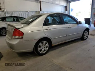 2009 Kia Spectra EX with VIN KNAFE221X95650545, listed as a Copart auction lot 74496974 with 203,752 mi miles and Non Repairable. Bid and sale history available at carsss.com. Image 3.
