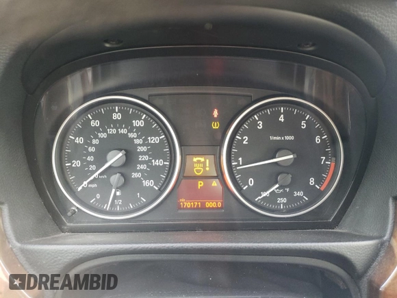 2008 BMW 3 Series 328i with VIN WBAWL13548PX22635, listed as a Copart auction lot 83678344 with 170,171 mi miles and Salvage Title. Bid and sale history available at DreamBid. Image 9.