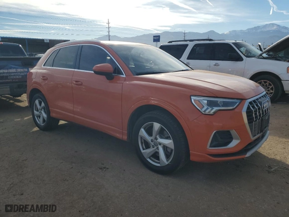 2020 Audi Q3 Premium Plus with VIN WA1BECF38L1095073, listed as a Copart auction lot 42513185 with 62,644 mi miles and Salvage Title. Bid and sale history available at carsss.com. Image 4.
