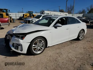 2022 Audi A4 S line Premium Plus z VIN WAUEAAF46NN014687, wystawiony jako Copart lot #48123955 z przebiegiem 52 312 mil mil oraz Szkoda całkowita • Salvage title. Historia ofert i sprzedaży dostępna na DreamBid. Obrazek 1.
