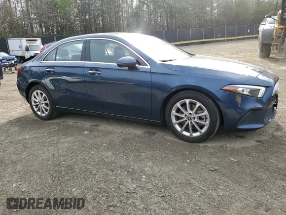 2022 Mercedes-Benz A 220 with VIN W1K3G4FBXNJ369674, listed as a Copart auction lot 51852775 with 22,451 mi miles and Salvage title. Bid and sale history available at DreamBid. Image 4.