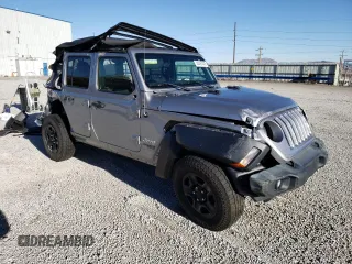 2019 Jeep Wrangler Unlimited Sport with VIN 1C4HJXDG9KW561720, listed as a Copart auction lot 44467445 with 69,290 mi miles and Salvage title. Bid and sale history available at DreamBid. Image 4.