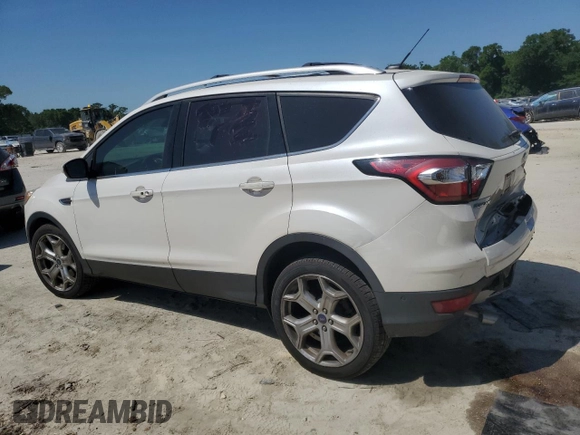 2017 Ford Escape Titanium with VIN 1FMCU0J92HUE86731, listed as a Copart auction lot 52345555 with 81,723 mi miles and Salvage Title. Bid and sale history available at carsss.com. Image 2.