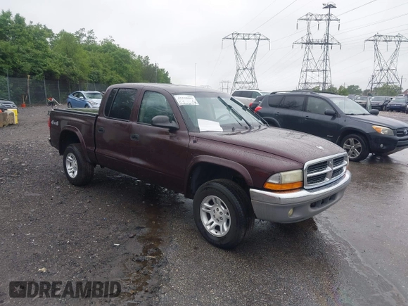 2004 Dodge Dakota SLT with VIN 1D7HG48N04S718220, listed as a IAAI auction lot 42258803 with 250,757 mi miles and . Bid and sale history available at DreamBid. Image 1.