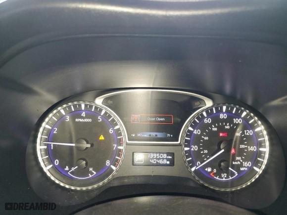 2013 Infiniti JX35 with VIN 5N1AL0MN4DC309603, listed as a Copart auction lot 52105525 with 139,508 mi miles and Salvage Title. Bid and sale history available at carsss.com. Image 9.