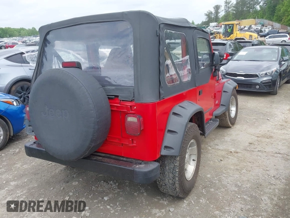 1999 Jeep Wrangler SE z VIN 1J4FY29P5XP487111, wystawiony jako IAAI lot #42125867 z przebiegiem 156 804 mil mil oraz . Historia ofert i sprzedaży dostępna na DreamBid. Obrazek 4.