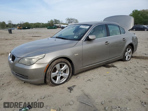 2008 BMW 5 Series 535xi with VIN WBANV93518CZ65377, listed as a Copart auction lot 54707605 with 197,653 mi miles and Clean Title. Bid and sale history available at carsss.com. Image 1.