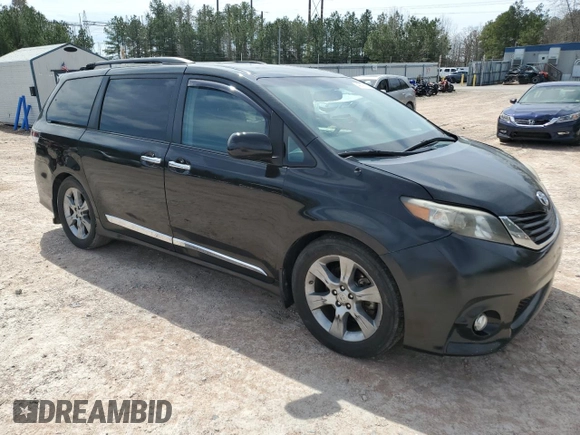 2014 Toyota Sienna SE with VIN 5TDXK3DC7ES440493, listed as a Copart auction lot 49778085 with 154,354 mi miles and Salvage Title. Bid and sale history available at DreamBid. Image 4.
