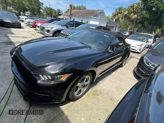 2017 Ford Mustang V6 with VIN 1FATP8EM9H5270027, listed as a Copart auction lot 54631965 with 55,166 mi miles and Salvage Title. Bid and sale history available at carsss.com. Image 2.